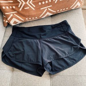 Lulu Lemon Speed Shorts Black